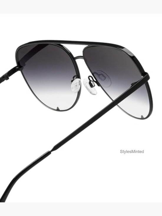 Polarized Oversized Aviator Sunglasses UV Protection Metal Frame Unisex